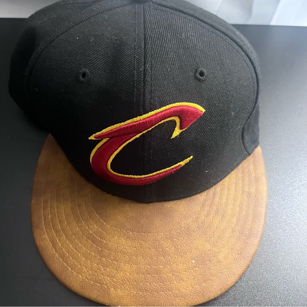 Black and Brown Cap with Cavaliers Logo